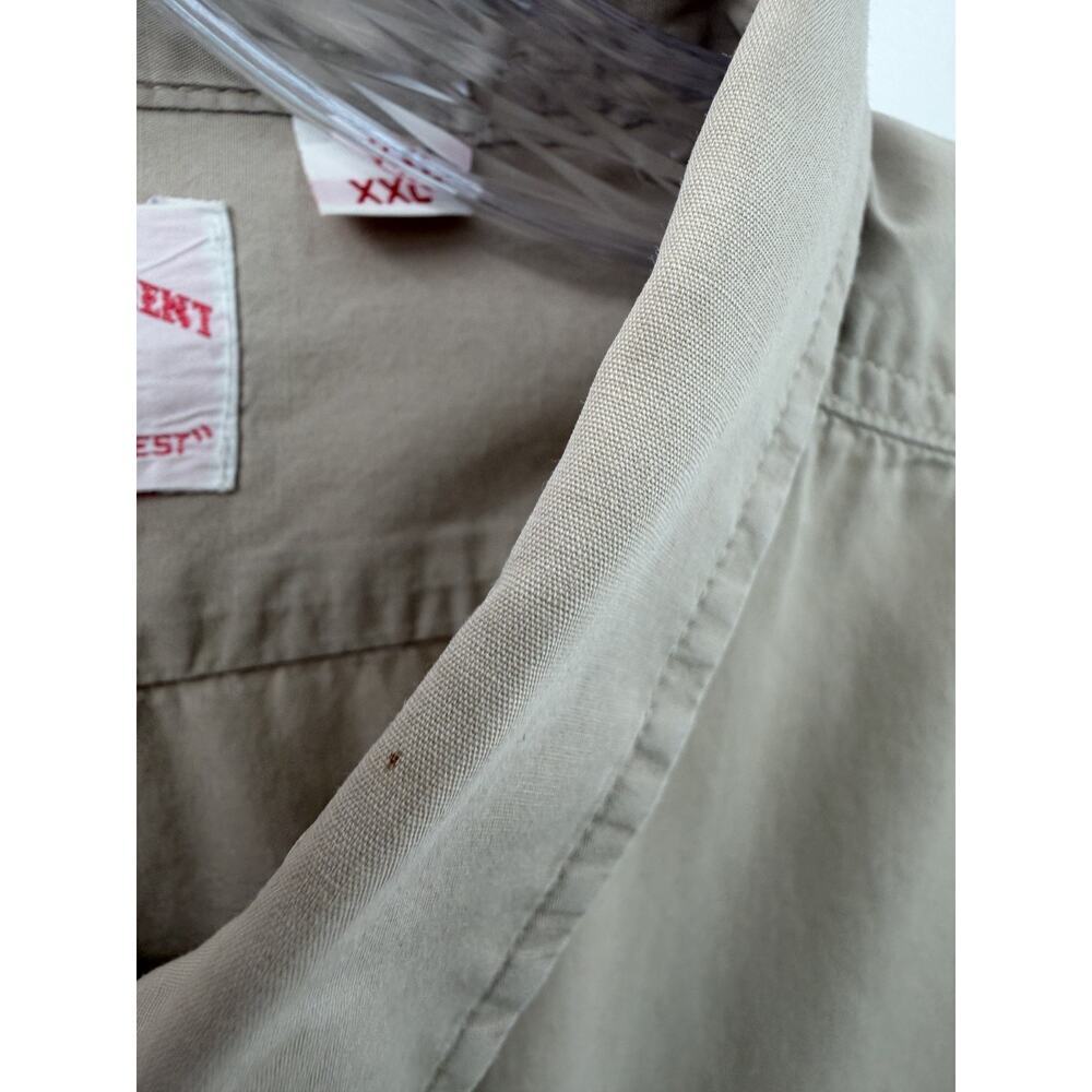 Filson Men's Classic Everyday Brown Collared Cotton Short Sleeve Button Up XXL - Picture 6 of 9